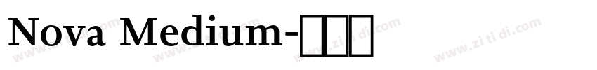 Nova Medium字体转换